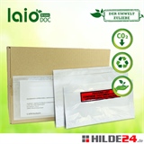 HILDE24 | laio® Green DOC 233 Begleitpapiertaschen DIN lang mit mehrsprachigem Druck